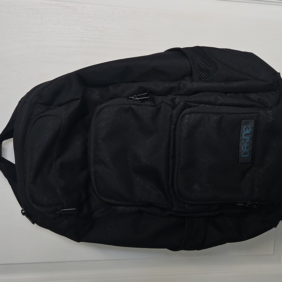 Dakine Jewel 26L Laptop Backpack - Black On Black Polka Dots School Travel - Picture 1 of 16